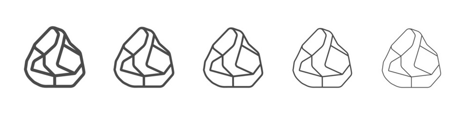 stone icon simple isolated vector sign