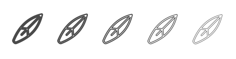 surf board icon simple isolated vector sign