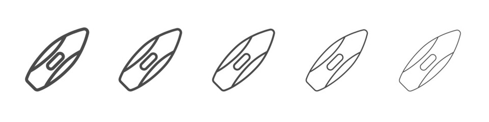 surf board icon simple isolated vector sign