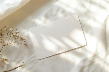 Premium Quality Picture of Blank White Label on Light Background