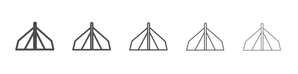 tent icon simple isolated vector sign