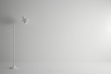 Pixel Perfect Image of a White Wall with a Light and a White Backdrop