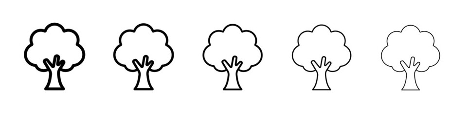 tree icon simple isolated vector sign