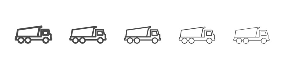truck icon simple isolated vector sign