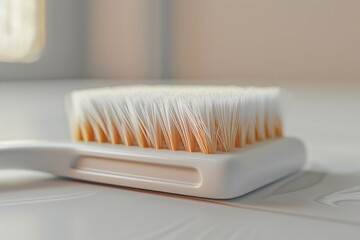 High Detail Picture of Housekeeping Concept with Brush