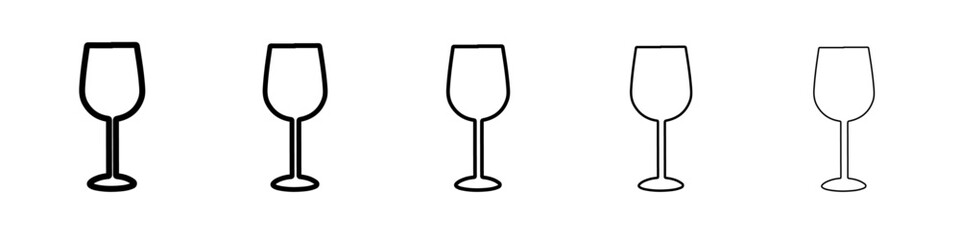wine glass icon simple isolated vector sign