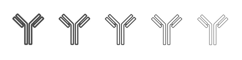 anti bodies icon simple isolated vector sign