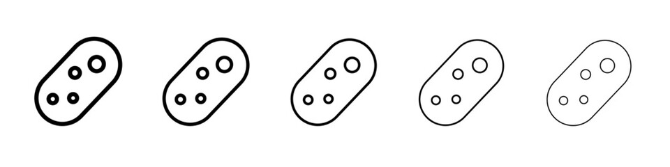 bacteria icon simple isolated vector sign