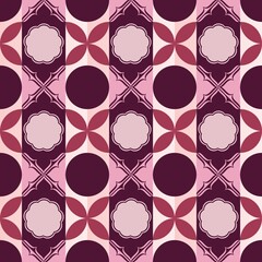 Purple abstract seamless background with different shapes, folded into a seamless pattern.
Abstract multicolored texture for printing on paper, fabric, background for other graphic design.