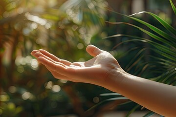 High Detail Image of Hand Blonde Figure Outside Pretty