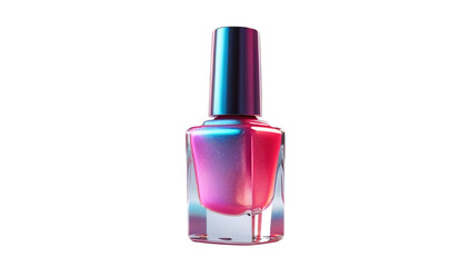 pink color nail polish isolated on transparent background