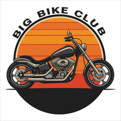 Biker logo template vector illustration. Perfect logo for motorcycle club related industry