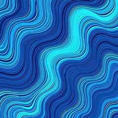 Fototapeta premium A dynamic and vibrant abstract wave pattern in varying shades of blue, perfect for backgrounds, web design, and modern graphic projects.