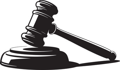 Gavel Justice Court Law Judgement Symbol