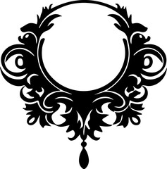 Necklace Silhouette Vector Set, Elegant Necklace Vector Art, Fashion Necklace Silhouette Design, Jewelry Necklace Outline Vector, Pendant Necklace Silhouette Pack, Stylish Necklace Vector Collection, 