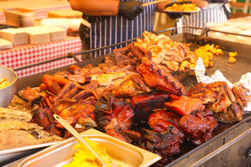 Romania Traditional Barbecue – Assorted Grilled Meats and Local Cuisine

