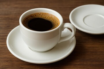 A cup of coffee sitting on top of a saucer
