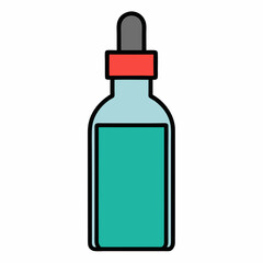 Bio-Active Ingredient Icon Vector | Generative AI & Linocut Silhouette Design