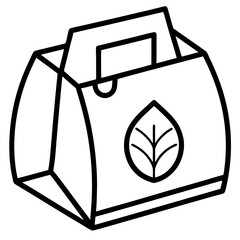 Eco-Friendly Packaging Icon Set – Generative AI Vector & Linocut Silhouette Design