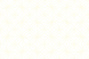 Subtle geometric pattern with interlocking circles and diamonds