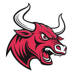 Fierce bull head graphic