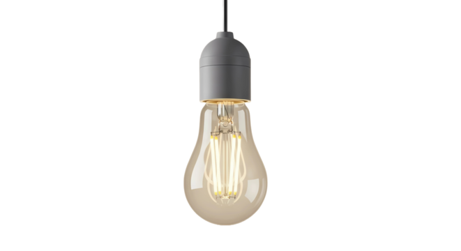 light bulb isolated on white background