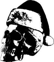 Calavera terrorífica. skull represents a scary horror scene with human skulls. PNG. Navidad. Halloween.