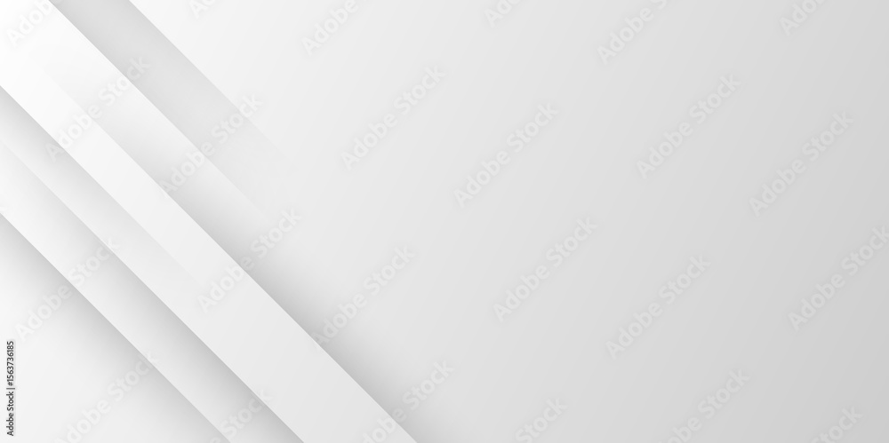 Wall mural white and gray rectangle geometric concept technology modern futuristic subtle abstract background. 