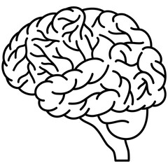 human brain vector icon