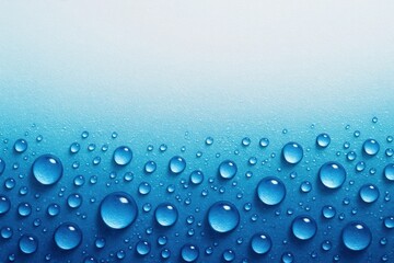 water droplets on a blue background