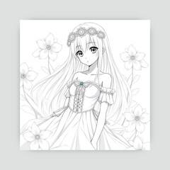 Ai genarate anime black and white