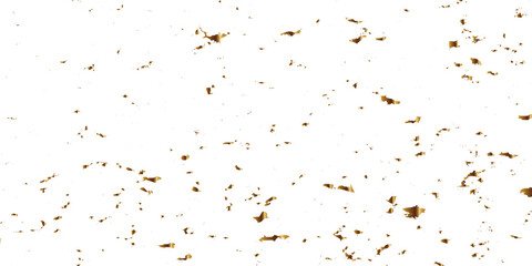 Doted and confetti golden glitter on transparent background. Shiny glittering dust. Gold glitter sparkle confetti that floats down falling. Vector illustration.