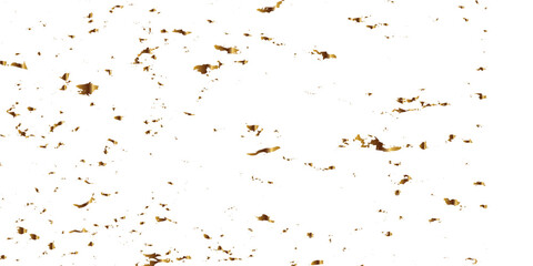 Golden glitter confetti falling down on transparent background. Vector illustration.
