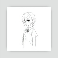 Ai genarate anime black and white