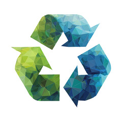 a recycling symbol on transparent background PNG
