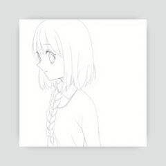 Ai genarate anime black and white