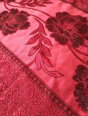 red and green fabric