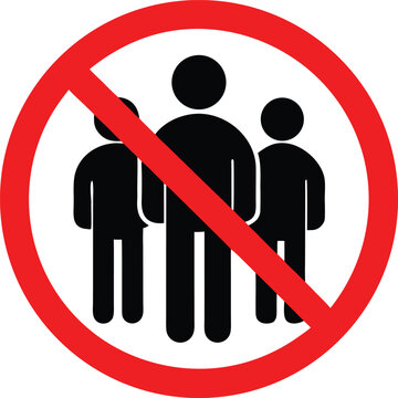 No loitering sign concept design stock illustration. prohibition notice