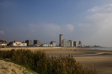 Cityscape with the boulevard of Vlissingen, the Netherlands.