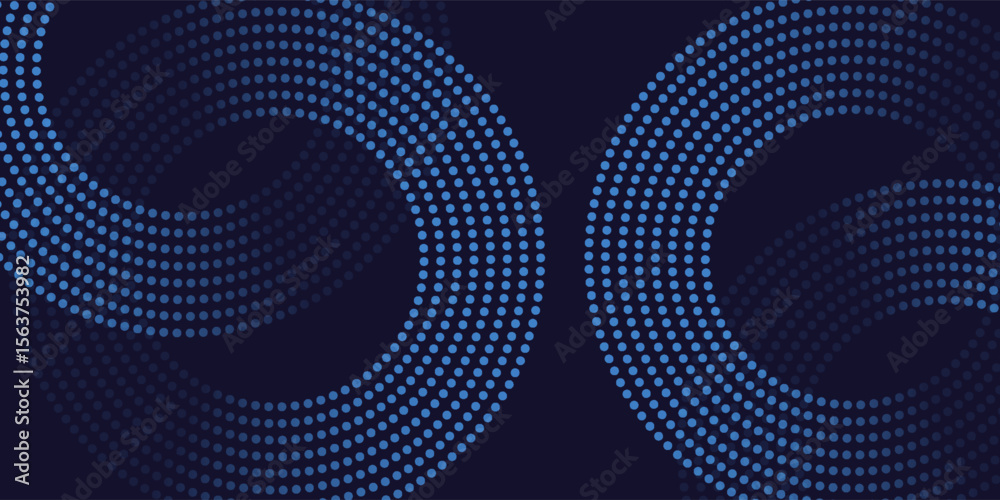 Poster abstract particle technology background design. abstract wave moving point flow particles, high tech