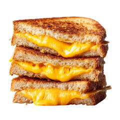 Delicious Grilled Cheese Sandwich on transparent background