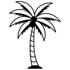 Obraz premium palm tree silhouette