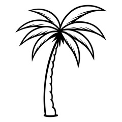 Obraz premium palm tree silhouette