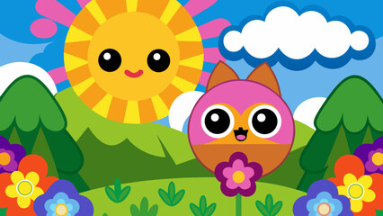 easter bunny with eggs