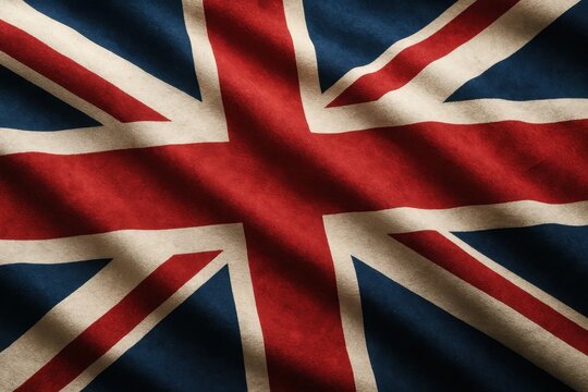 A close up of the flag of the United Kingdom - Powered by Adobe
