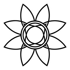 vector illustration of a flower