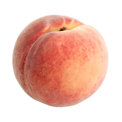 Fototapeta premium A peach isolated on a transparent background 