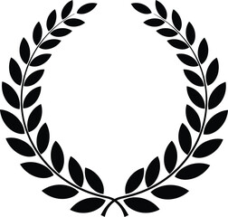 Golden Laurel Wreaths & Branches Set: Elegant Victory, Achievement, and Decorative Design Elements Collection.