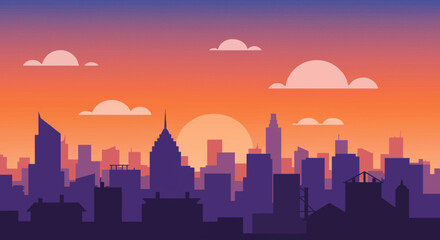 Fototapeta premium london skyline at sunset