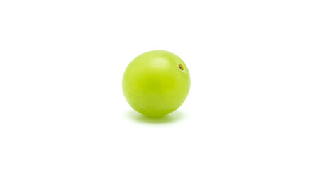 green grape on white background